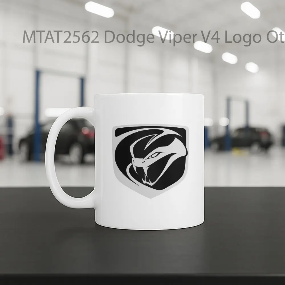 Dodge Viper V4 Logo Otomotif Mug - Sudut 2