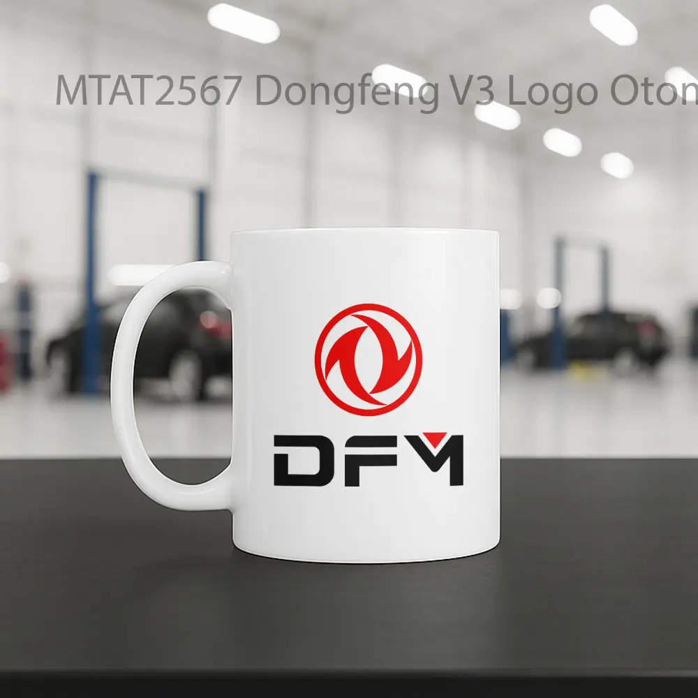 Dongfeng V3 Logo Otomotif Mug - Sudut 2