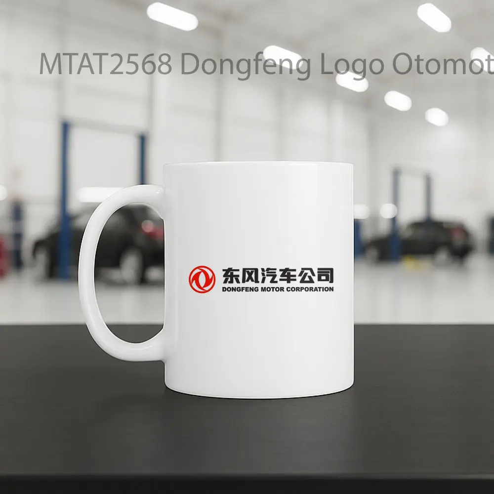 Dongfeng Logo Otomotif Mug - Sudut 2