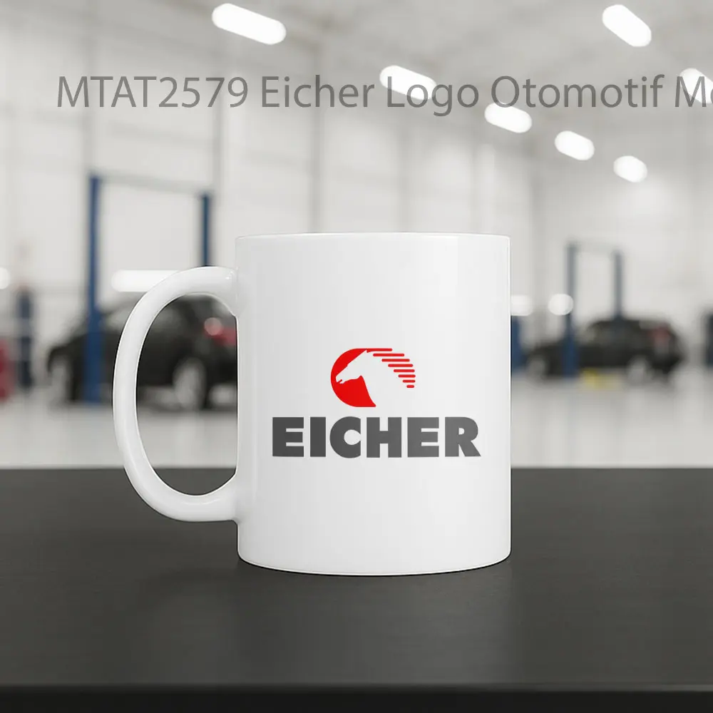 Eicher Logo Otomotif Mug - Sudut 2