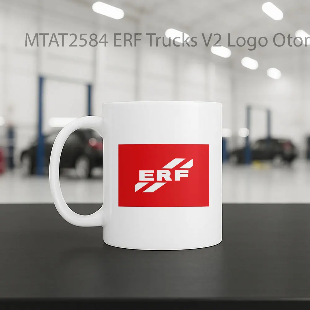ERF Trucks V2 Logo Otomotif Mug - Sudut 2