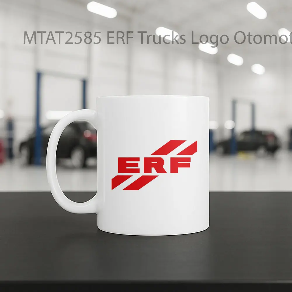 ERF Trucks Logo Otomotif Mug - Sudut 2