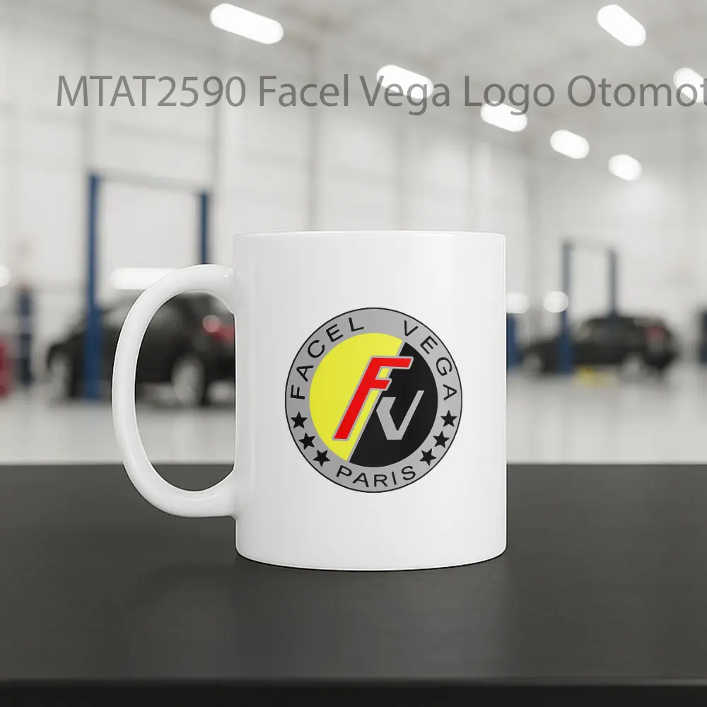 Facel Vega Logo Otomotif Mug - Sudut 2