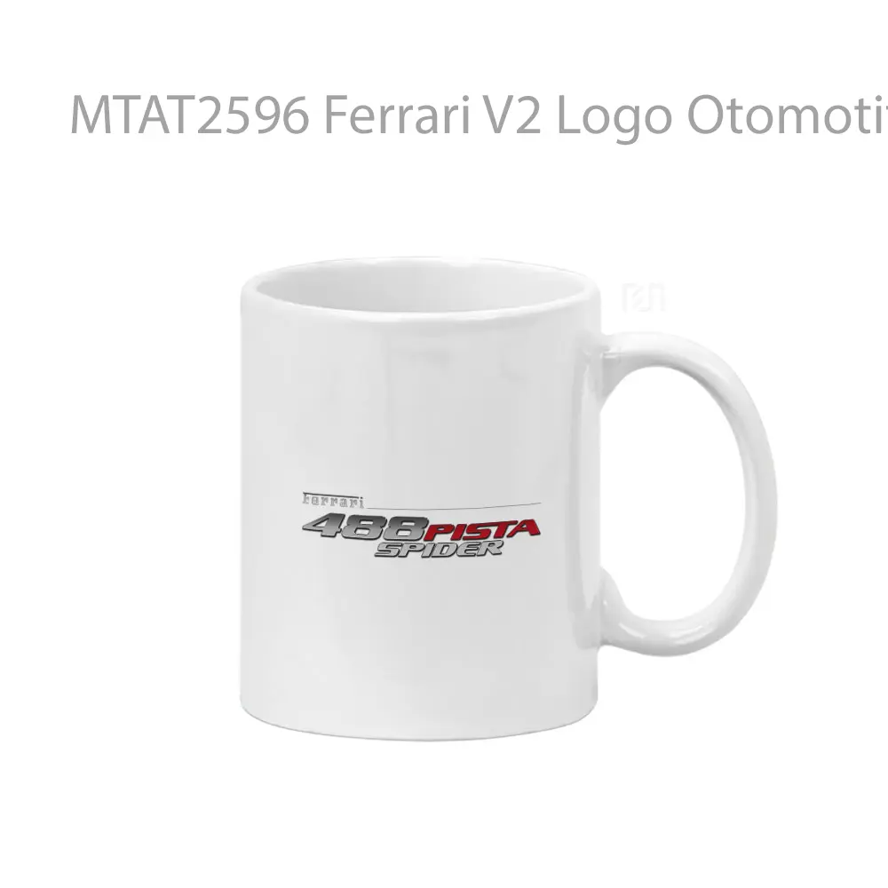 Ferrari V2 Logo Otomotif Mug