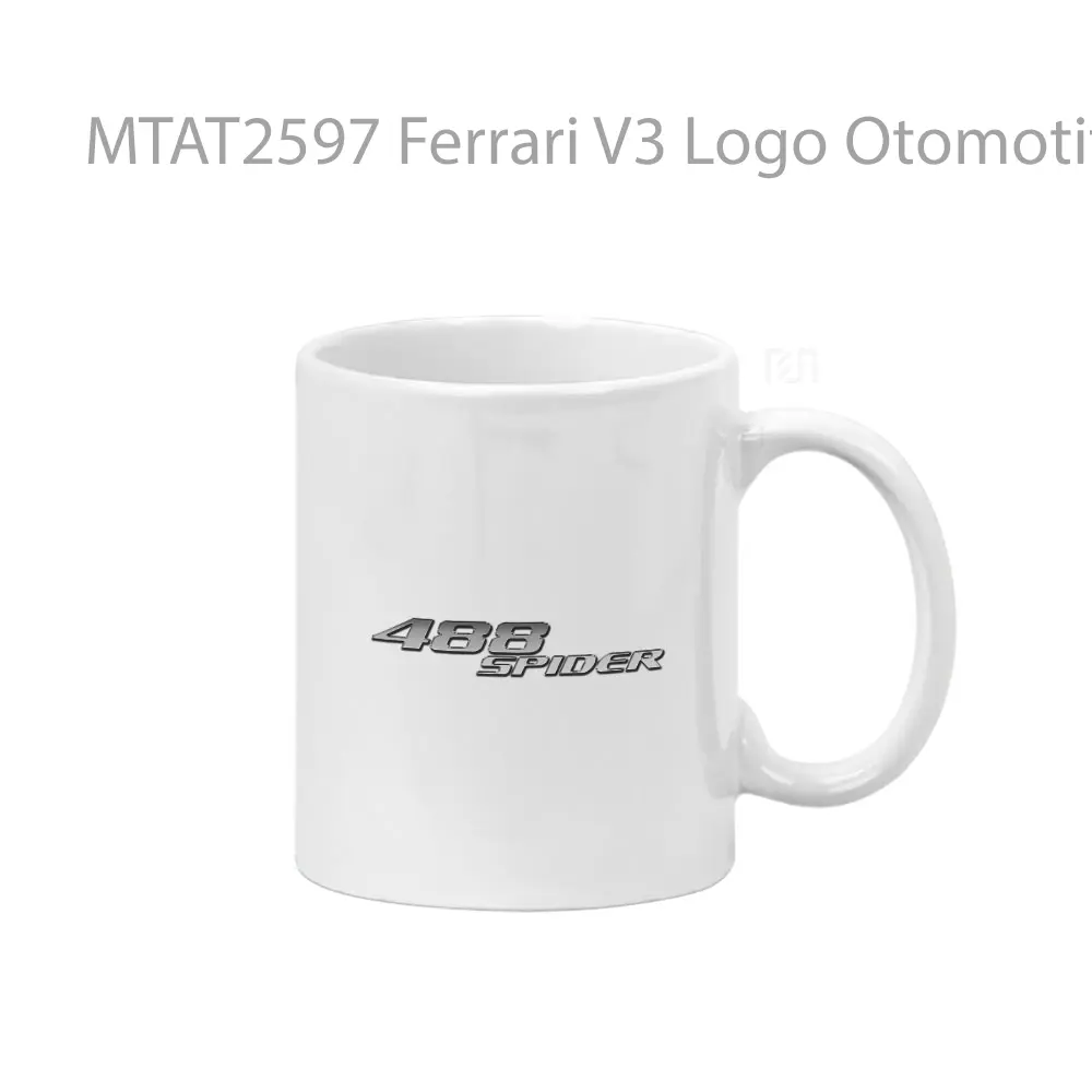 Ferrari V3 Logo Otomotif Mug