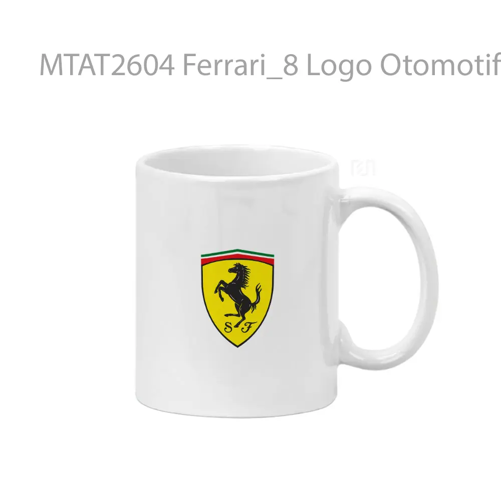 Ferrari_8 Logo Otomotif Mug