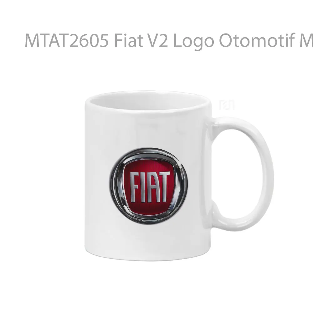 Fiat V2 Logo Otomotif Mug