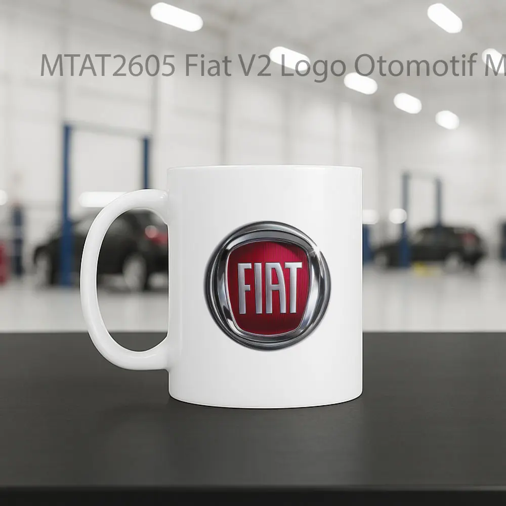 Fiat V2 Logo Otomotif Mug - Sudut 2