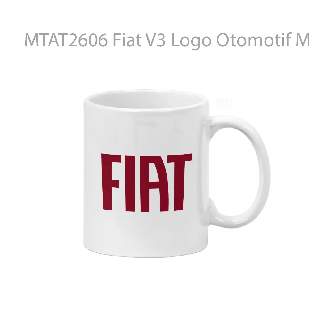Fiat V3 Logo Otomotif Mug