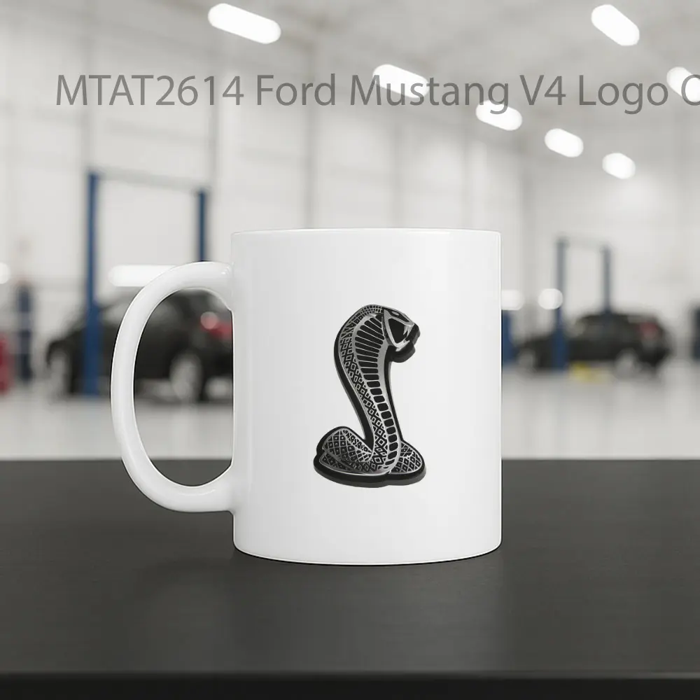 Ford Mustang V4 Logo Otomotif Mug - Sudut 2