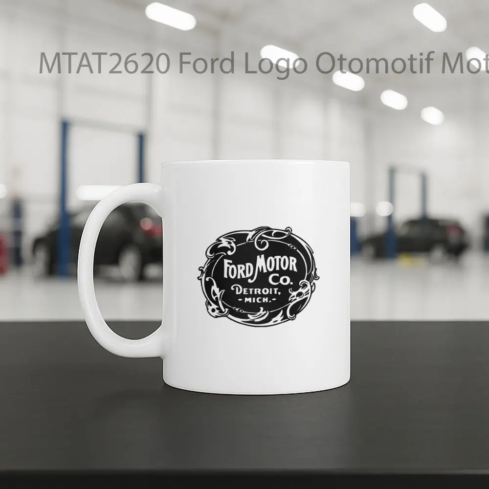 Ford Logo Otomotif Mug - Sudut 2