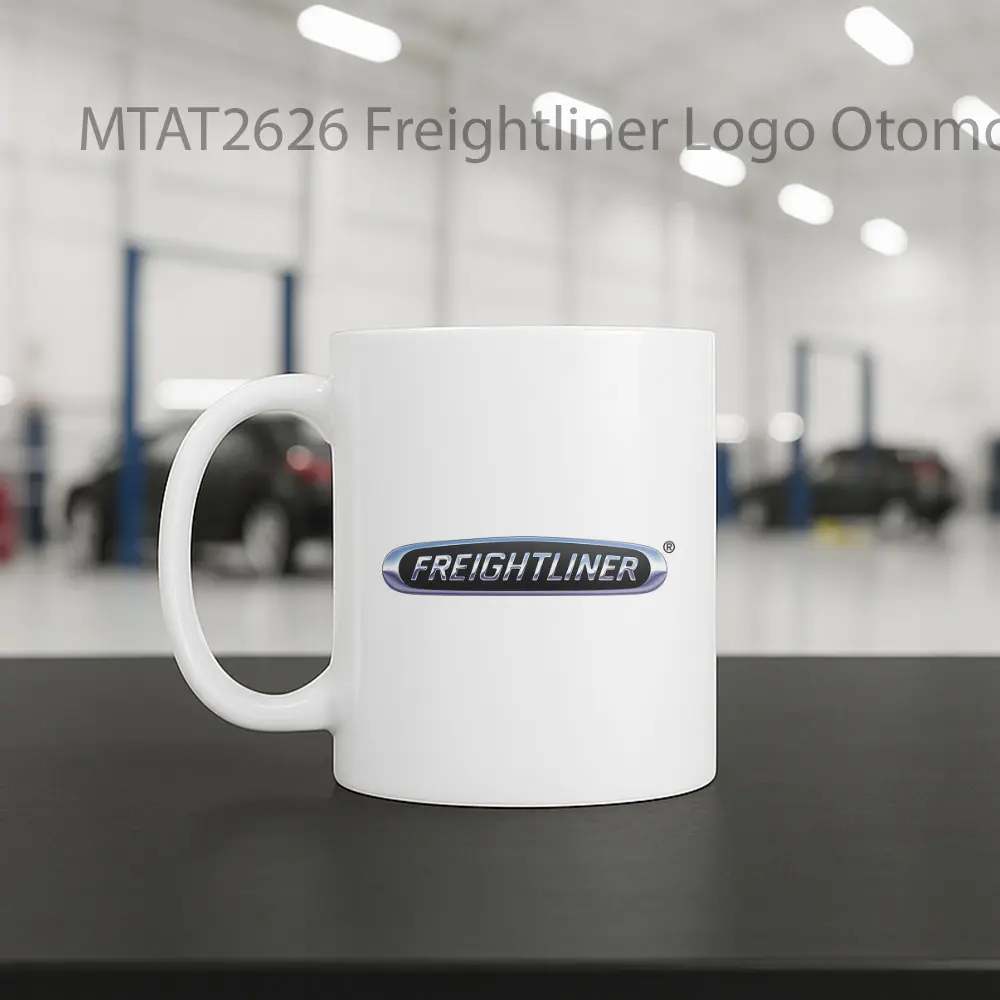 Freightliner Logo Otomotif Mug - Sudut 2