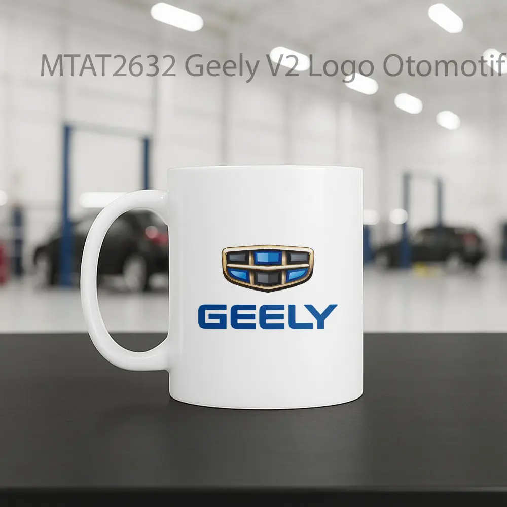Geely V2 Logo Otomotif Mug - Sudut 2