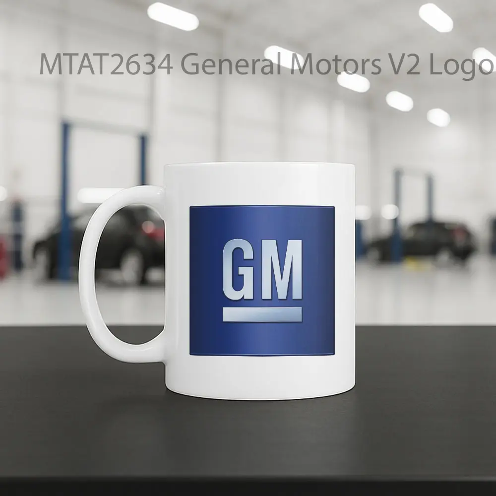 General Motors V2 Logo Otomotif Mug - Sudut 2