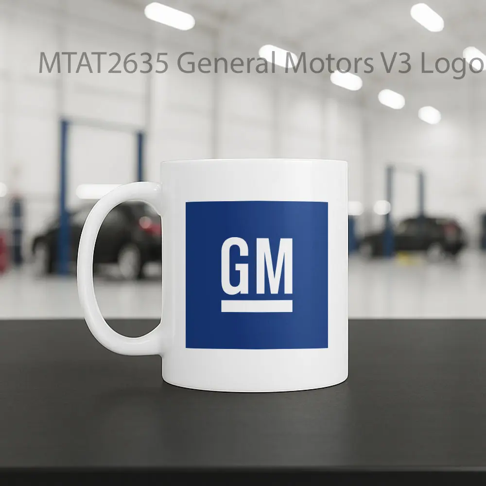General Motors V3 Logo Otomotif Mug - Sudut 2