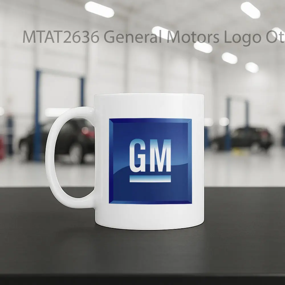 General Motors Logo Otomotif Mug - Sudut 2