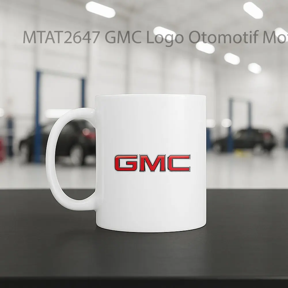 GMC Logo Otomotif Mug - Sudut 2