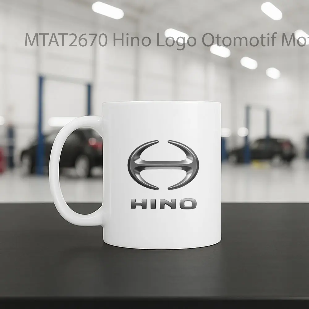 Hino Logo Otomotif Mug - Sudut 2