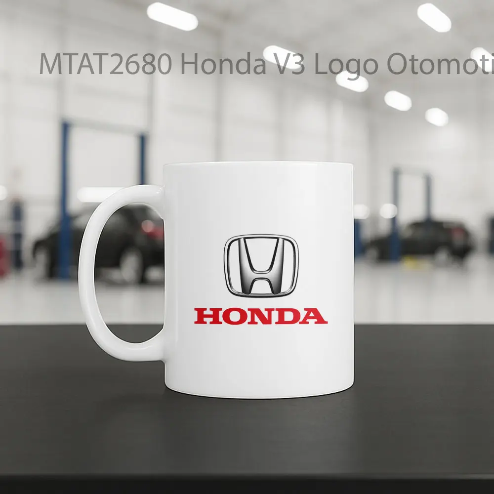 Honda V3 Logo Otomotif Mug - Sudut 2