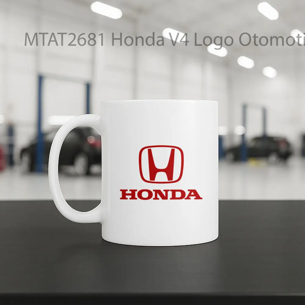 Honda V4 Logo Otomotif Mug - Sudut 2