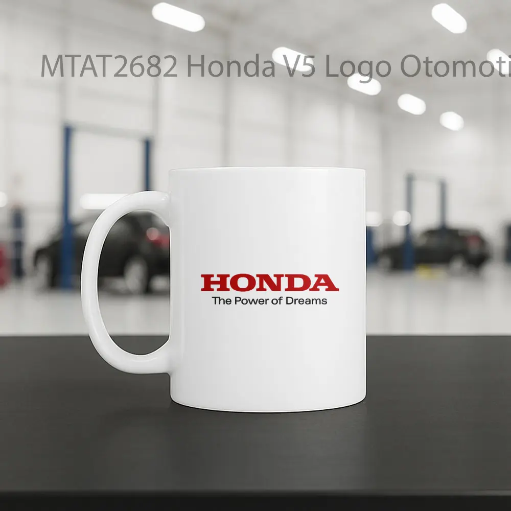 Honda V5 Logo Otomotif Mug - Sudut 2