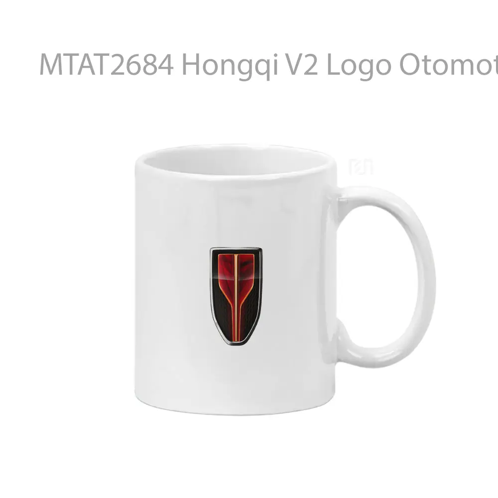 Hongqi V2 Logo Otomotif Mug