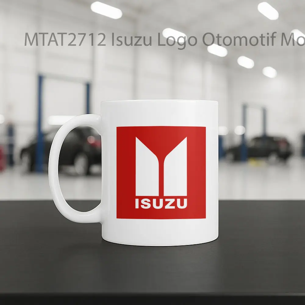 Isuzu Logo Otomotif Mug - Sudut 2