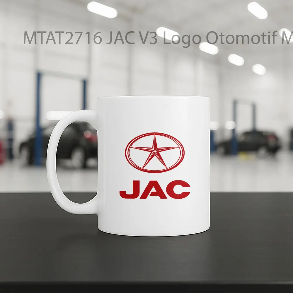 JAC V3 Logo Otomotif Mug - Sudut 2