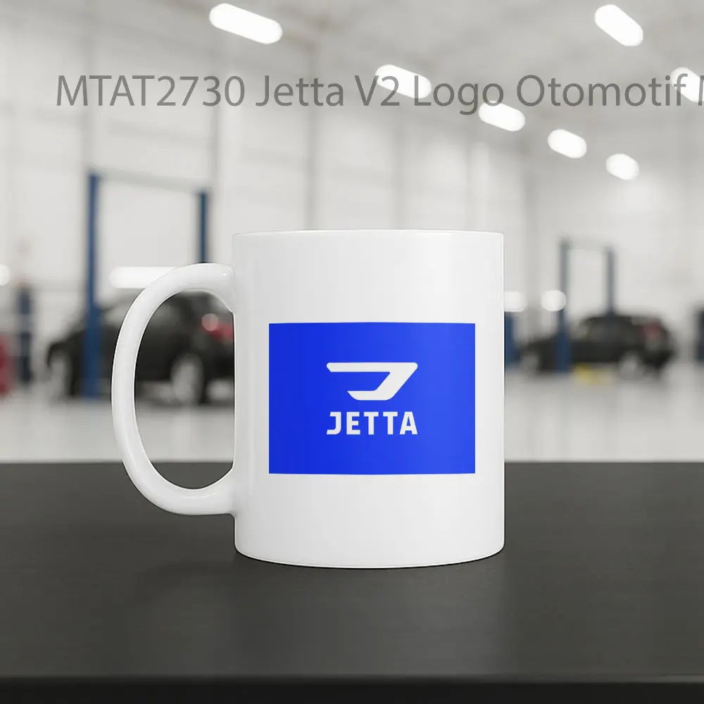 Jetta V2 Logo Otomotif Mug - Sudut 2