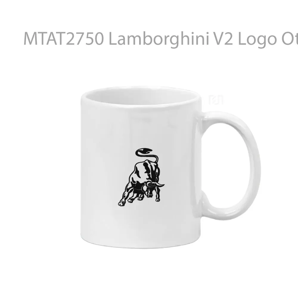 Lamborghini V2 Logo Otomotif Mug