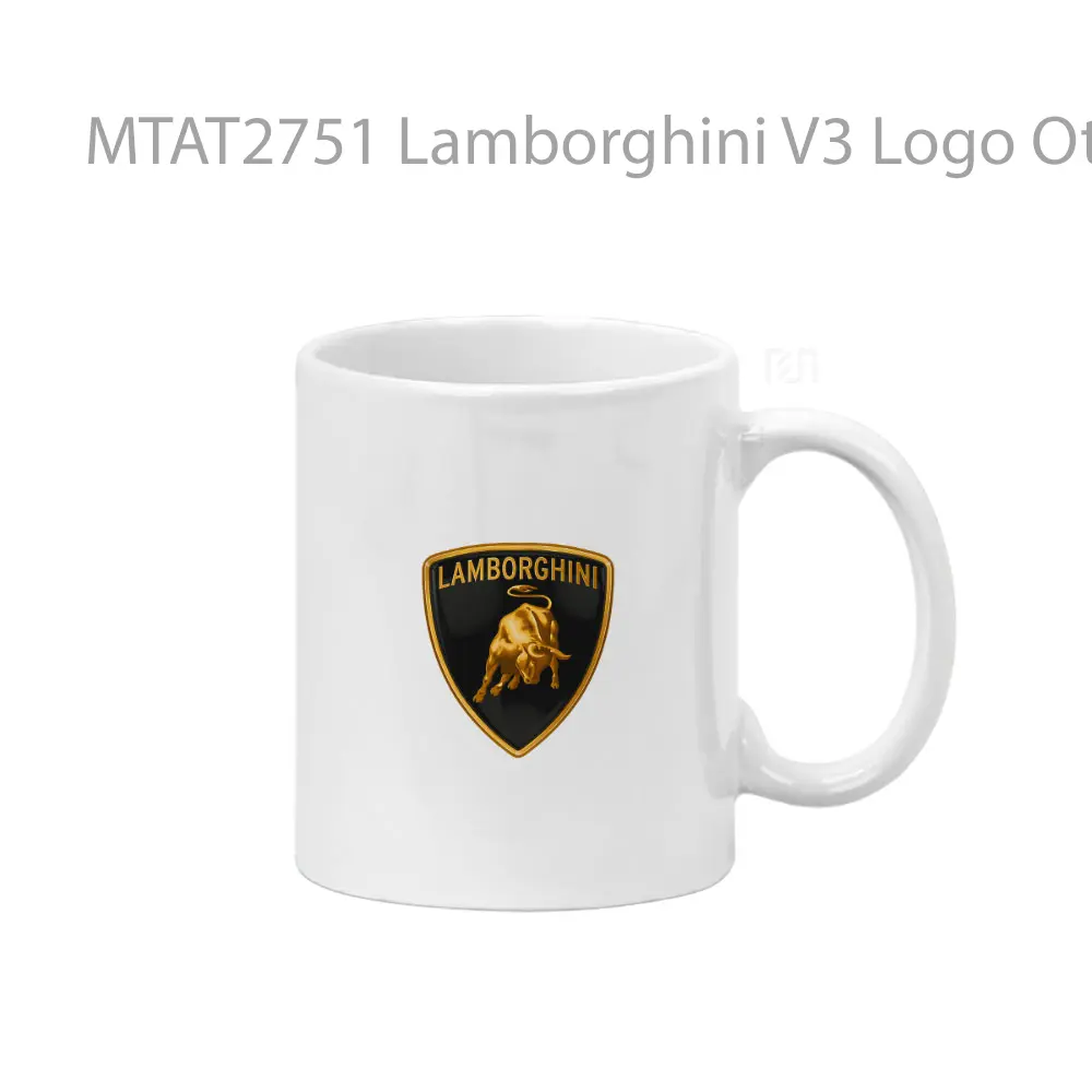 Mug Keramik Premium SNI - Lamborghini V3 Logo Otomotif Mug