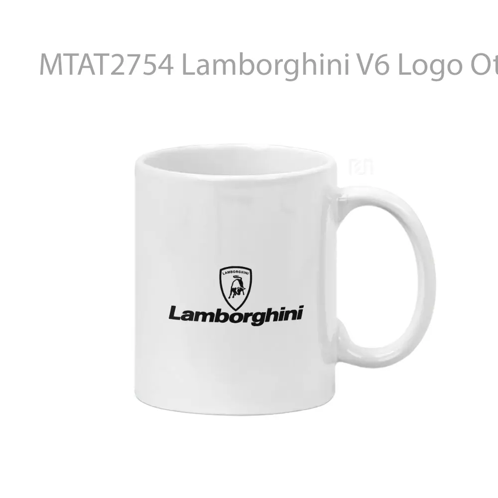 Lamborghini V6 Logo Otomotif Mug