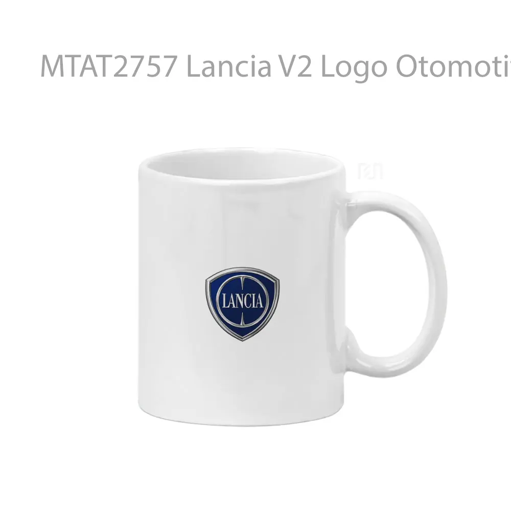 Lancia V2 Logo Otomotif Mug