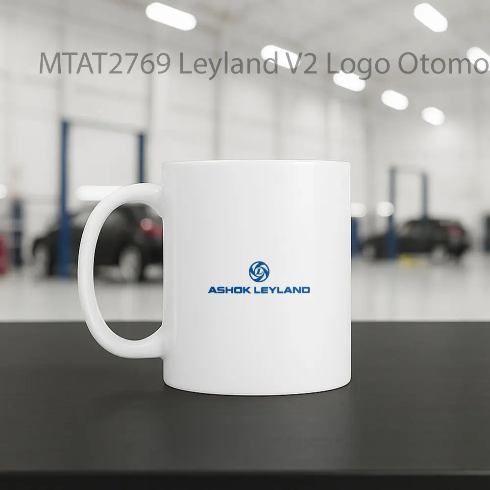 Leyland V2 Logo Otomotif Mug - Sudut 2