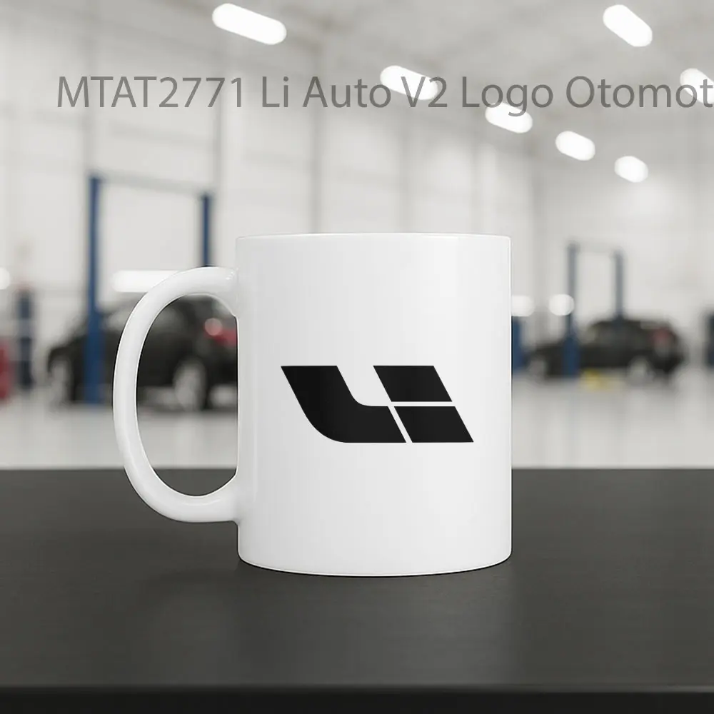 Li Auto V2 Logo Otomotif Mug - Sudut 2