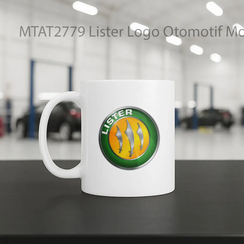 Lister Logo Otomotif Mug - Sudut 2