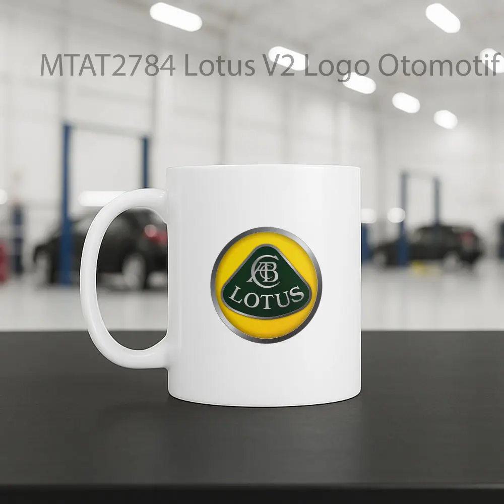 Lotus V2 Logo Otomotif Mug - Sudut 2