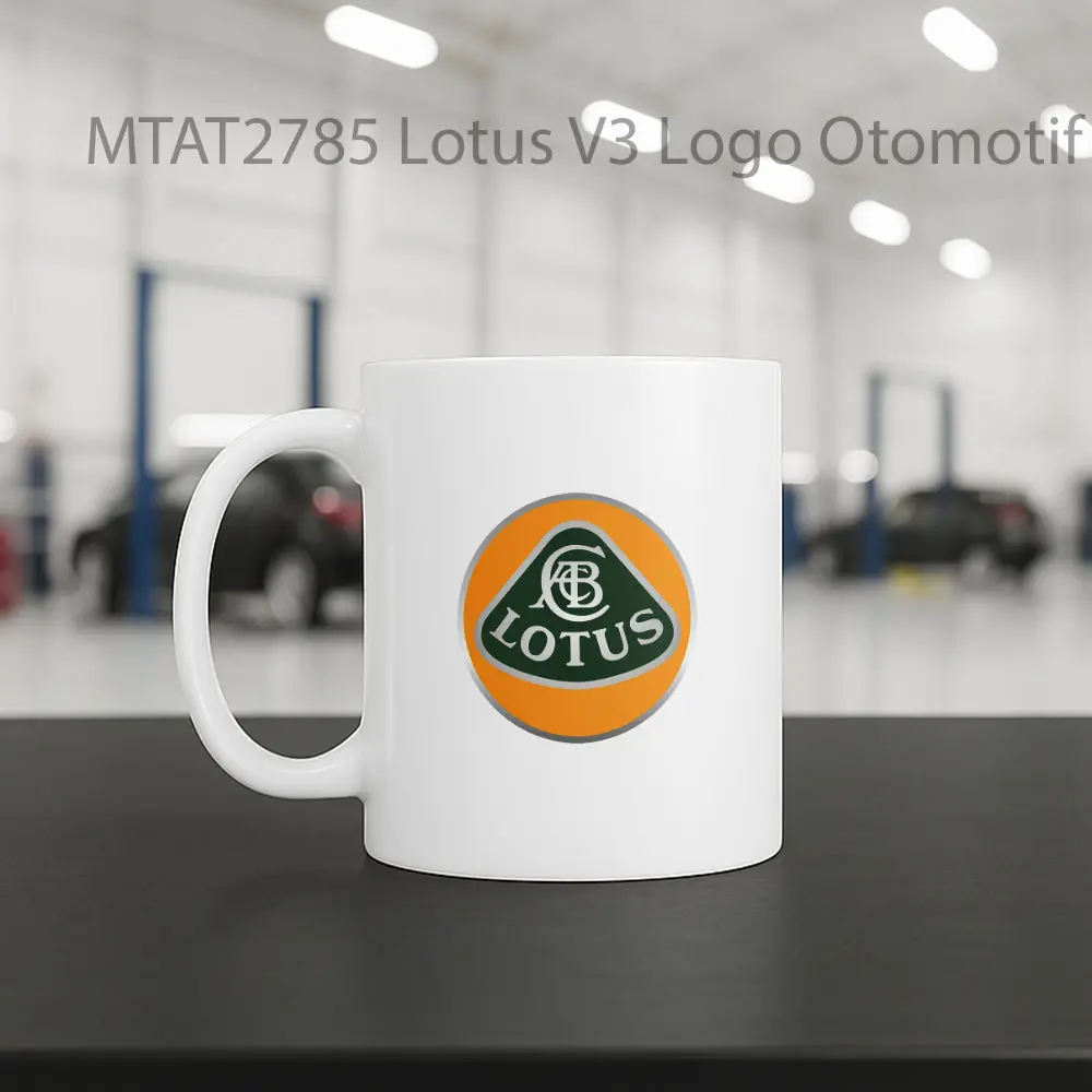 Lotus V3 Logo Otomotif Mug - Sudut 2