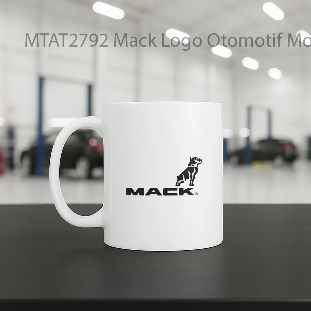 Mack Logo Otomotif Mug - Sudut 2