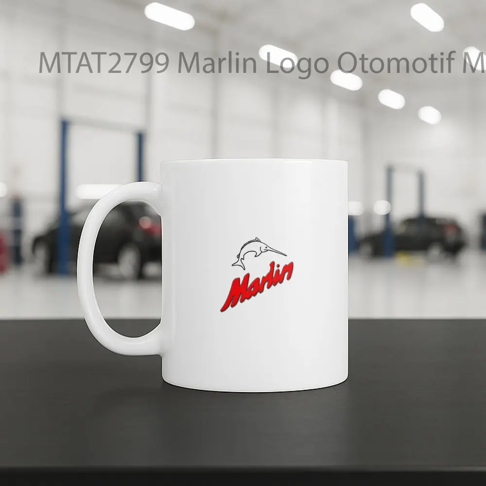 Marlin Logo Otomotif Mug - Sudut 2