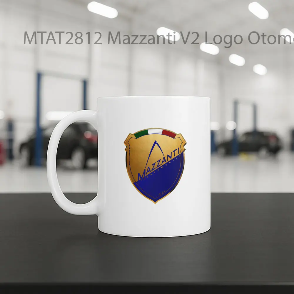 Mazzanti V2 Logo Otomotif Mug - Sudut 2