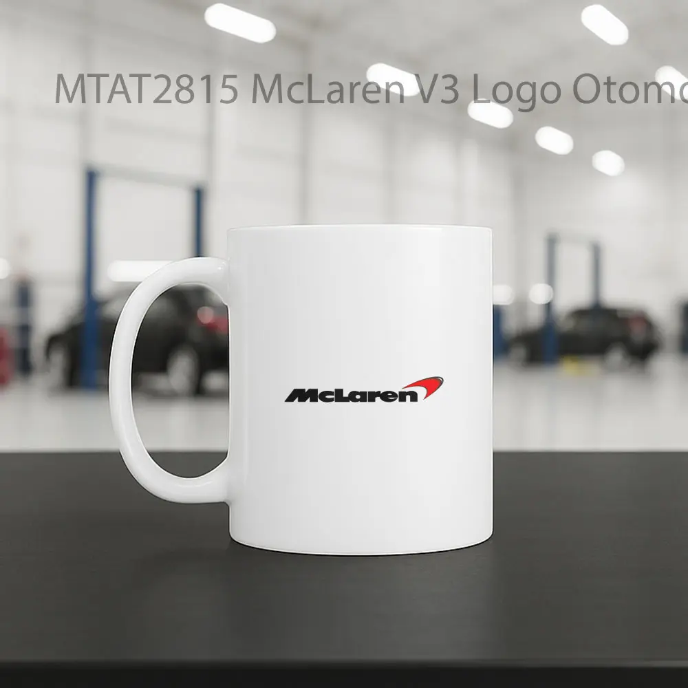McLaren V3 Logo Otomotif Mug - Sudut 2
