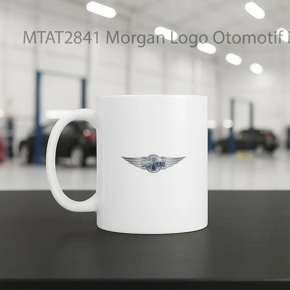 Morgan Logo Otomotif Mug - Sudut 2
