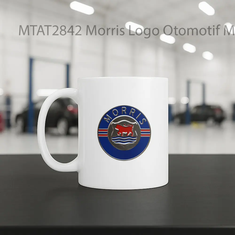 Morris Logo Otomotif Mug - Sudut 2