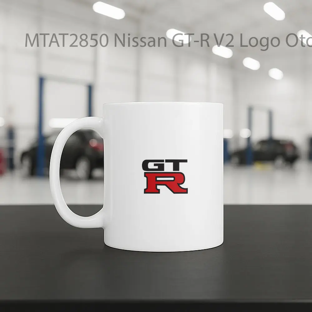 Nissan GT-R V2 Logo Otomotif Mug - Sudut 2