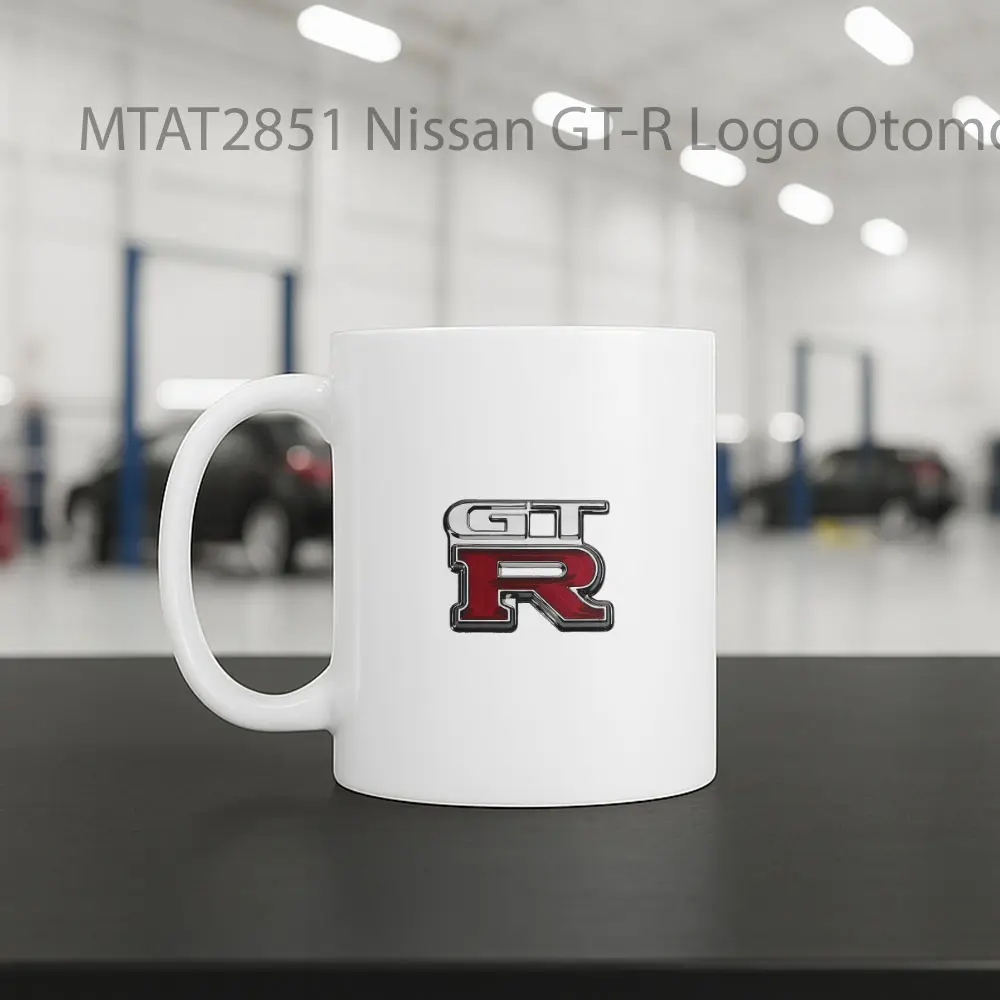 Nissan GT-R Logo Otomotif Mug - Sudut 2