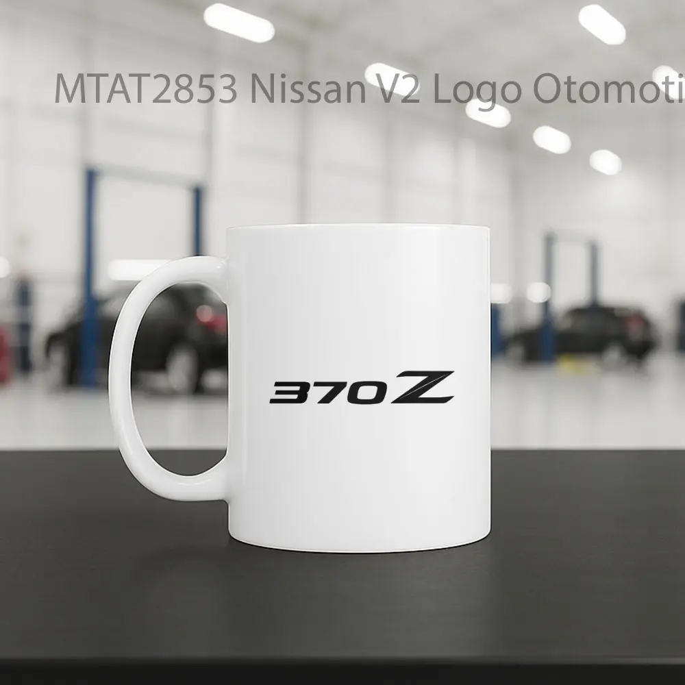 Nissan V2 Logo Otomotif Mug - Sudut 2
