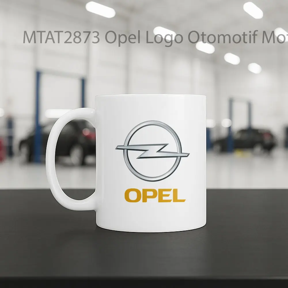 Opel Logo Otomotif Mug - Sudut 2