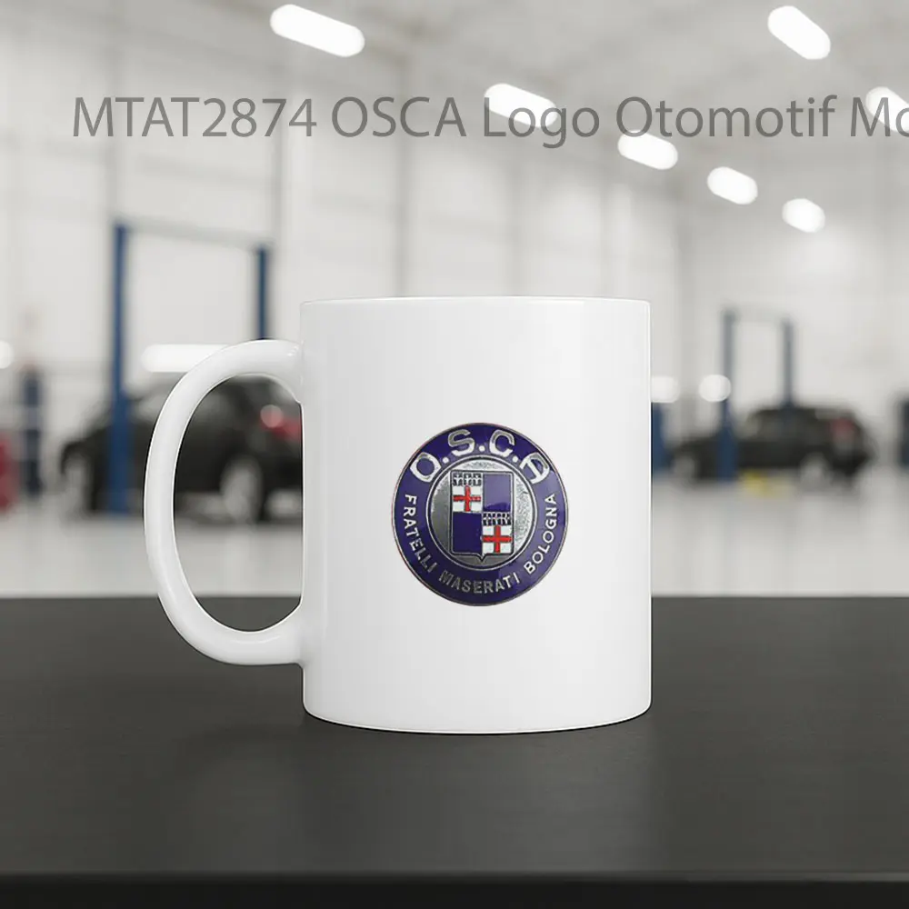 OSCA Logo Otomotif Mug - Sudut 2