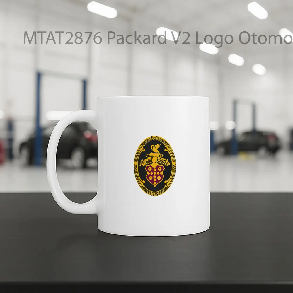 Packard V2 Logo Otomotif Mug - Sudut 2